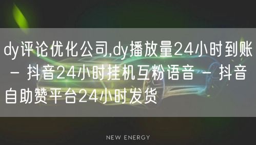 dy评论优化公司,dy播放量24小时到账