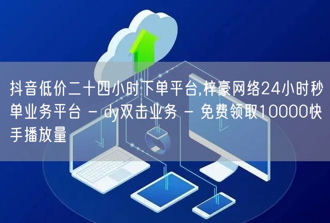 抖音低价二十四小时下单平台,梓豪网络24