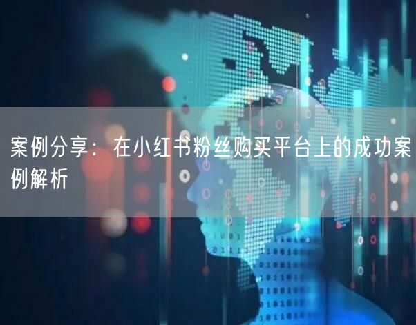 案例分享：在小红书粉丝购买平台上的成功案