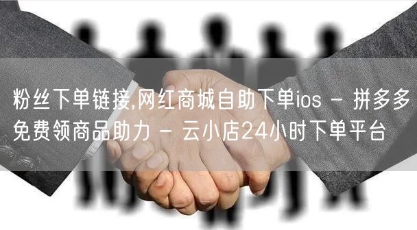 粉丝下单链接,网红商城自助下单ios -