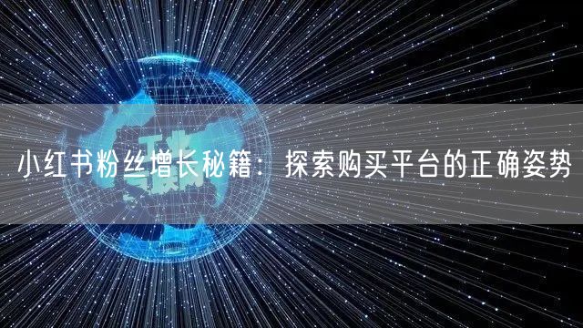 小红书粉丝增长秘籍：探索购买平台的正确姿