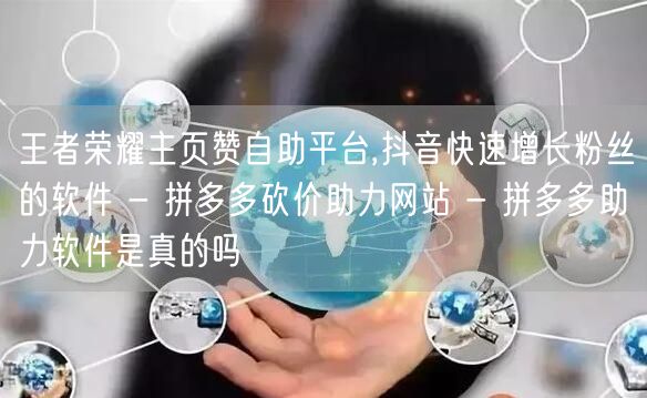 王者荣耀主页赞自助平台,抖音快速增长粉丝