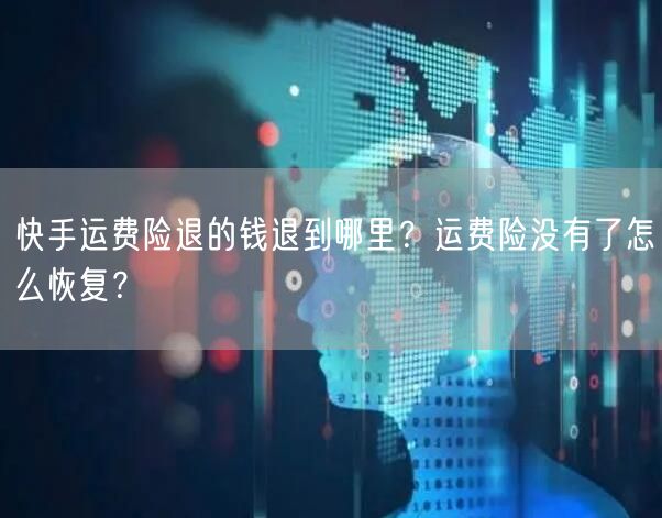 快手运费险退的钱退到哪里？运费险没有了怎