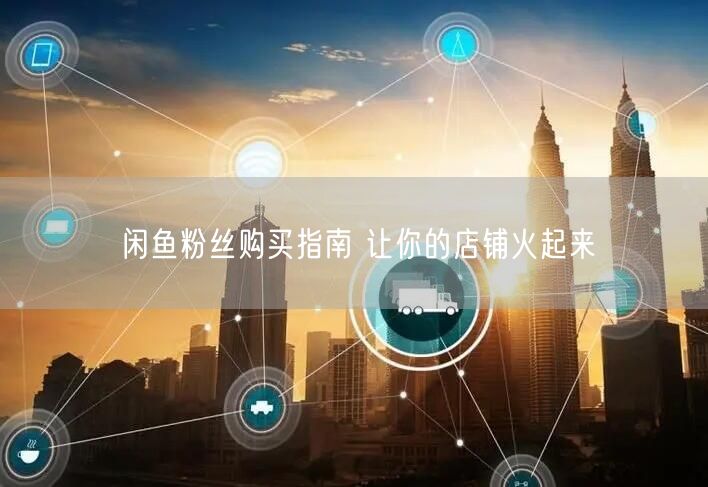 闲鱼粉丝购买指南 让你的店铺火起来