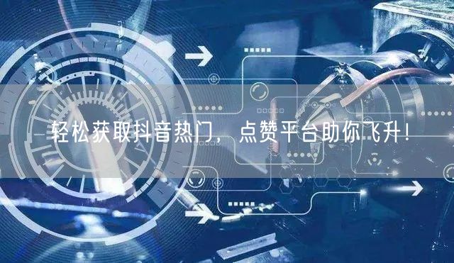 轻松获取抖音热门，点赞平台助你飞升！