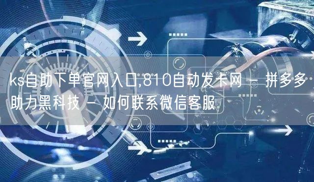 ks自助下单官网入口,810自动发卡网 