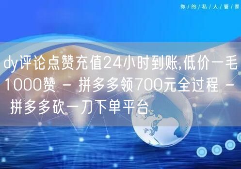 dy评论点赞充值24小时到账,低价一毛1